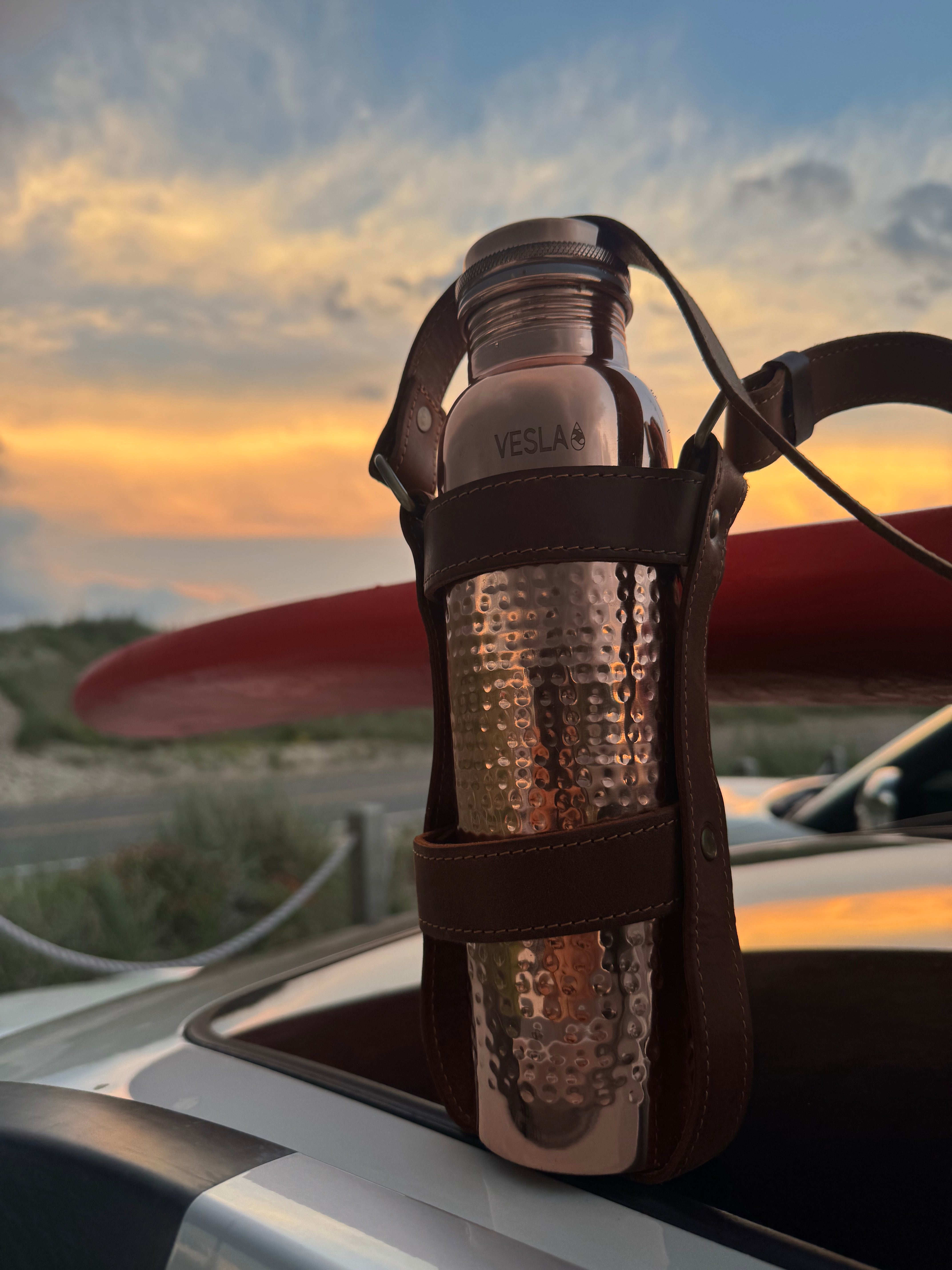 Leather carrier - Strap (for 32 oz bottles)